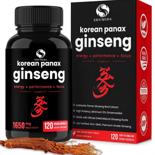 Ginseng ROJO – Energía, Vitalidad y Rendimiento Integral